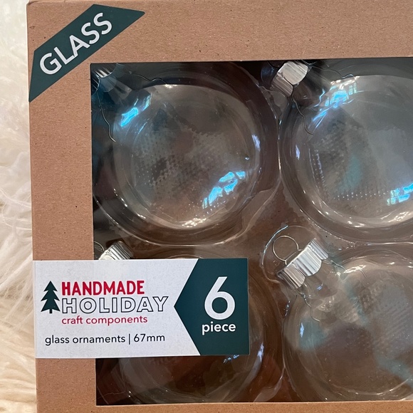 JOANN "6 piece set of Glass Ornaments" - Picture 3 of 3